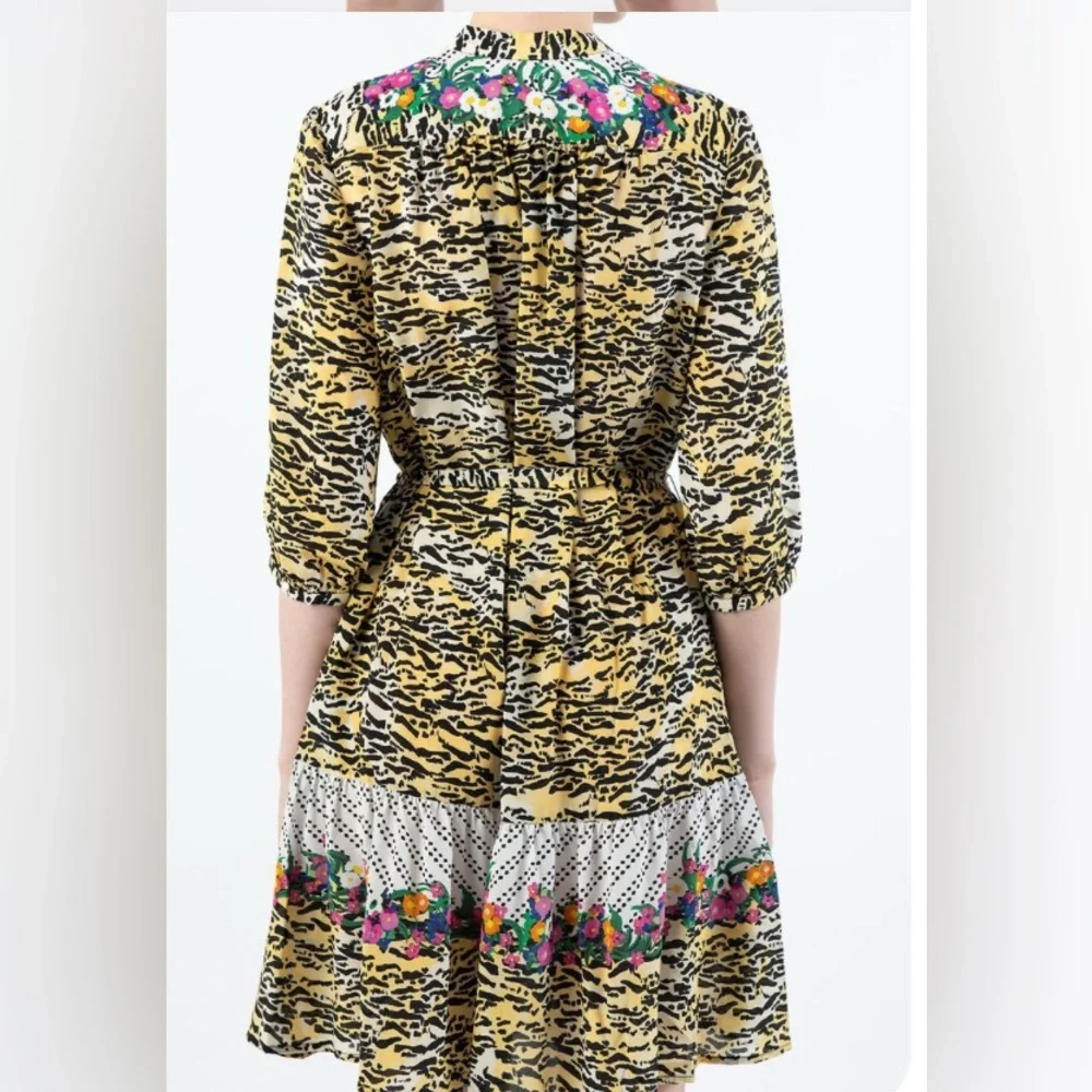 Saloni UK 14/US 10 Tyra dress in Tiger Rosette - Picture 6 of 8